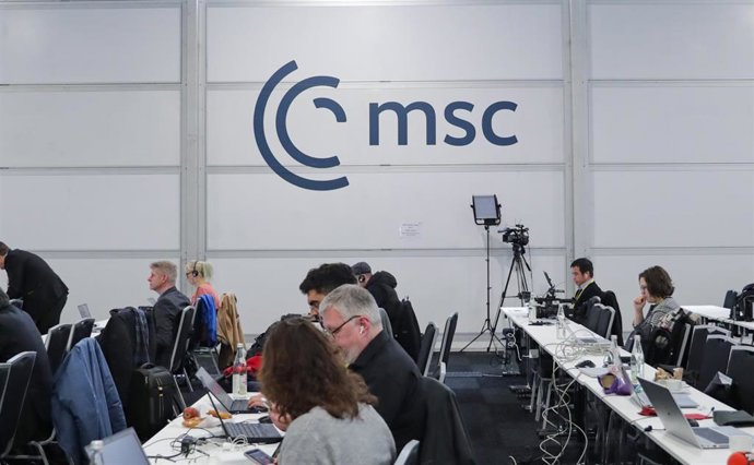 Archivo - Periodistas en la Conferencia de Seguridad de Múnich