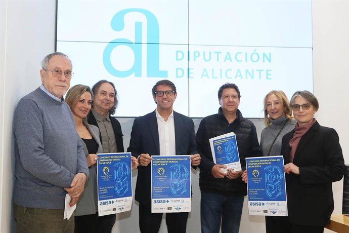 Presentación de la primera edición del Concurso Internacional de Composición Musical Óscar Esplá en la Diputación de Alicante