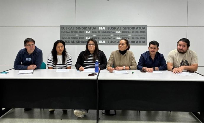Rueda de prensa de ELA sobre el convenio firmado en Congelados de Navarra
