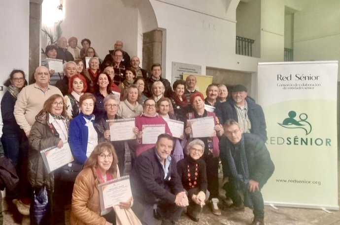 Participantes en el proyecto 'IA Sénior' que ha financiado la Diputación de Cáceres