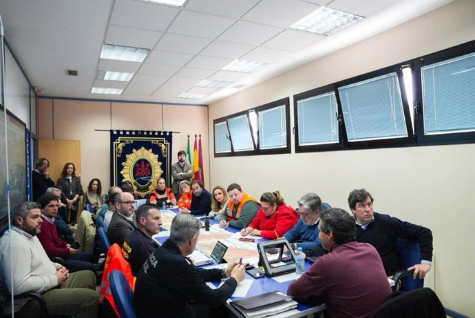 Celebración de reunión del Comité de Emergencia Local de Córdoba por las inundaciones provocadas por el temporal de la última semana.