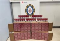 La Urbana de Barcelona incauta 2.000 paquetes de tabaco de contrabando en el barrio del Bon Pastor