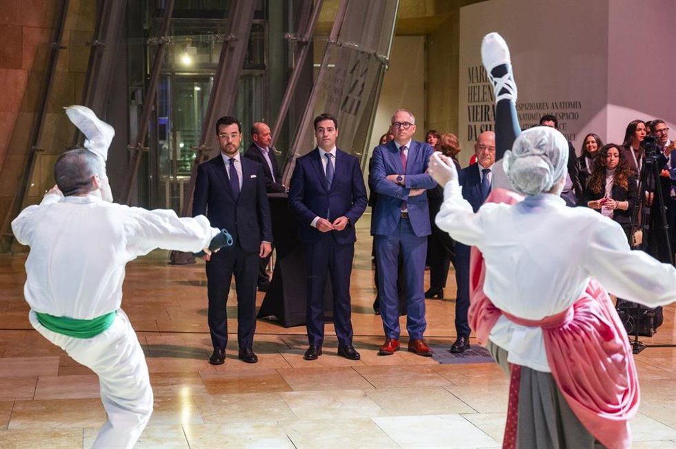 El Lehendakari, Imanol Pradales, preside en el Museo Guggenheim Bilbao la inauguración de la segunda edición del evento 'Leaders Meeting-Fit for the Future'.