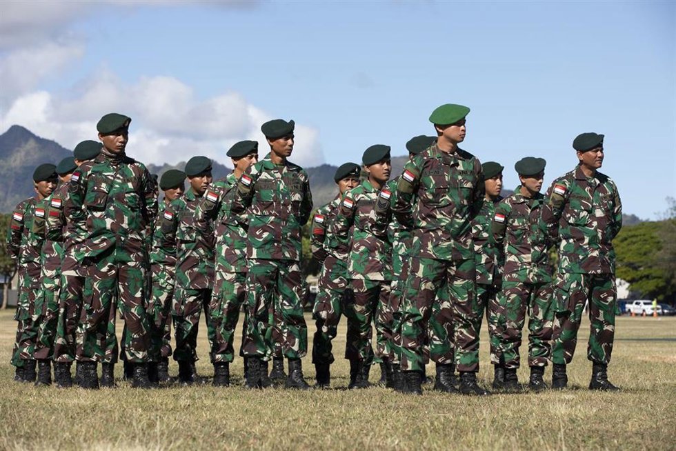 Archivo - Militares de las Fuerzas Armadas de Indonesia (archivo)