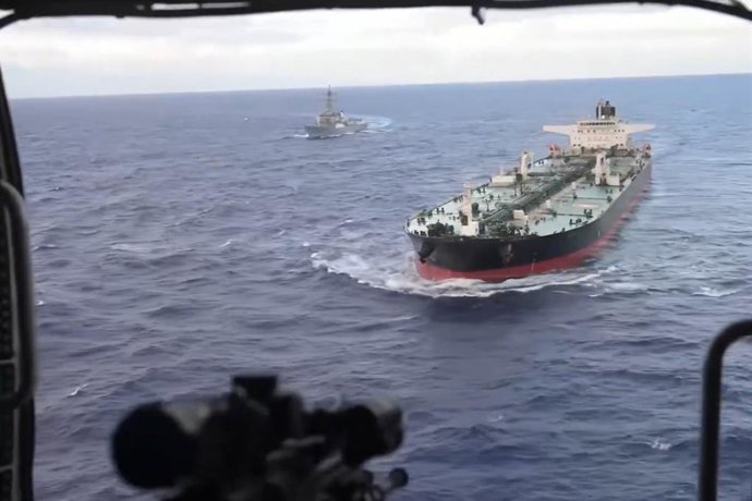 Petrolero 'Aquila II' de la 'flota fantasma' rusa apresado por EEUU en el Índico