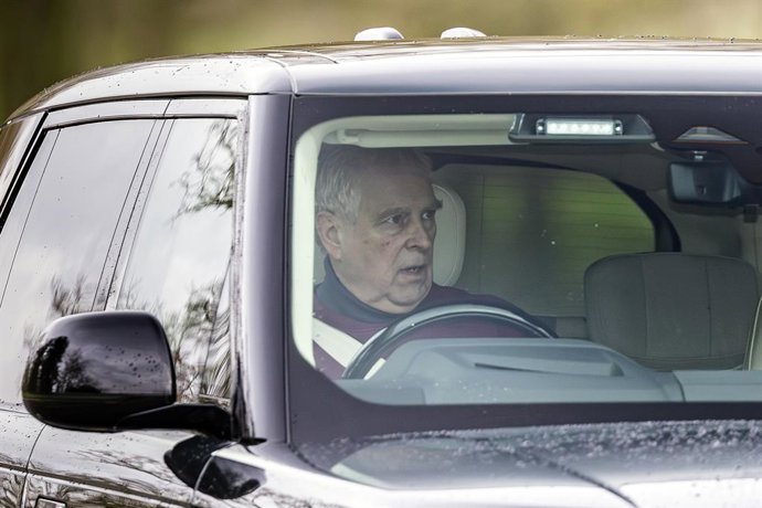 February 2, 2026, Windsor, Berkshire, UK: Windsor, UK. Andrew Mountbatten-Windsor is seen driving in Windsor. About 3 million pages of Epstein files have been publicly released and among the many names and communications included are references to ex-Prin