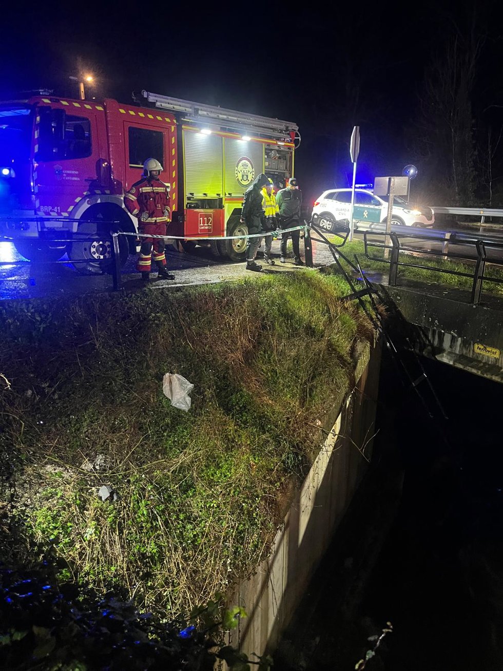 Imagen del accidente en Camaleño