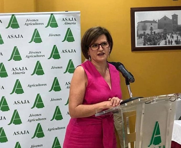 Archivo - La presidenta de Asaja Almería, Adoración Blanque.