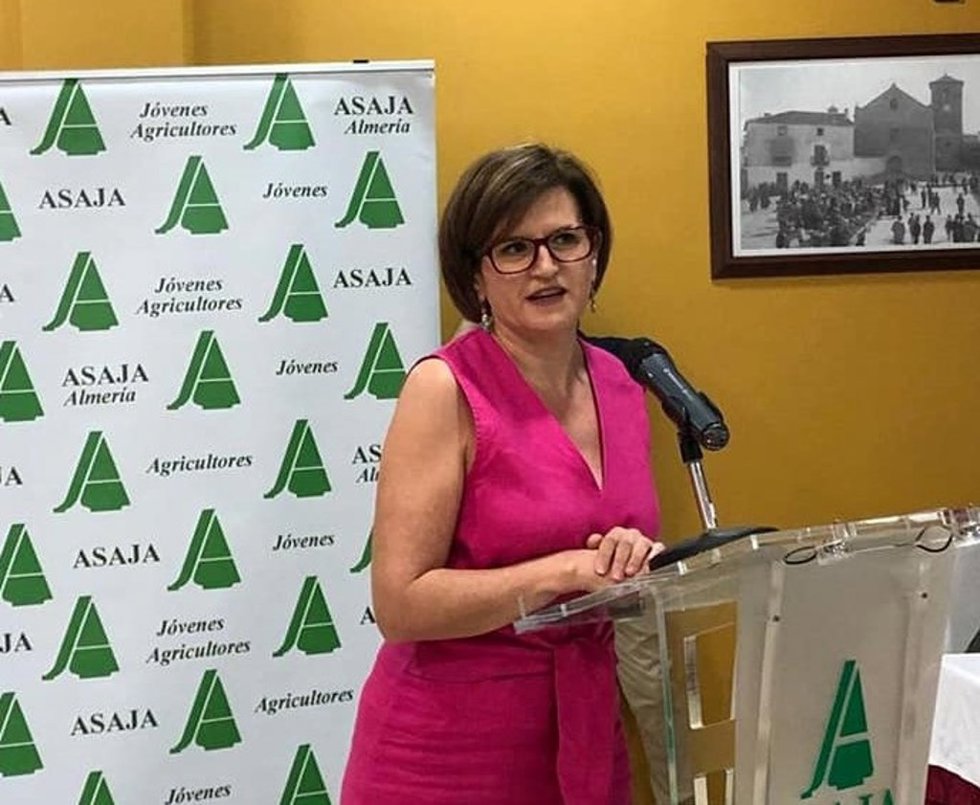 Archivo - La presidenta de Asaja Almería, Adoración Blanque.