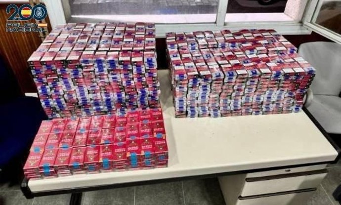 Tabaco incautado en la Estación Sur