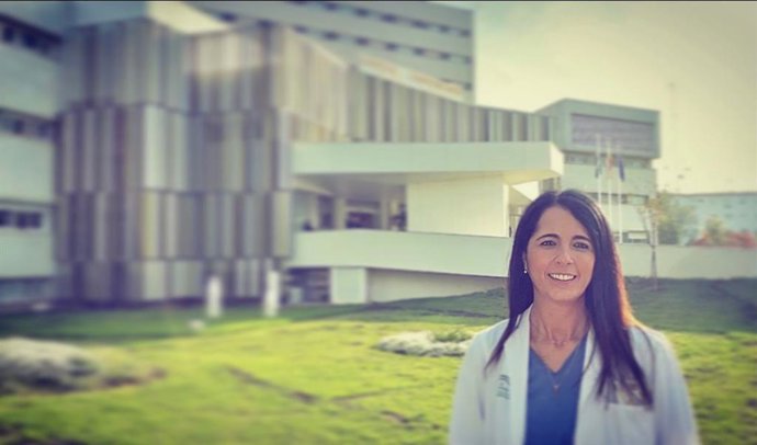 Archivo - Arquivo - A enfermeira do Hospital Universitário Virgen Macarena Beatriz Tena