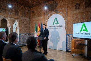 El consejero andaluz de Universidad, Investigación e Innovación, José Carlos Gómez Villamandos, en rueda de prensa en Almería.