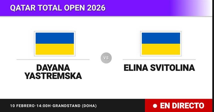 Dayana Yastremska - Elina Svitolina: resumen y estadísticas del partido de Dieciseisavos de final de Qatar Total Open