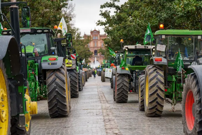 Tractorada en Sevilla