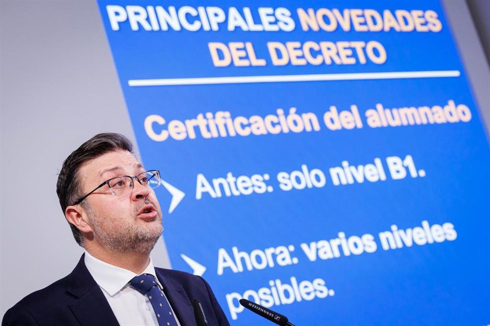 El consejero de Educación, Cultura y Deportes, Amador Pastor