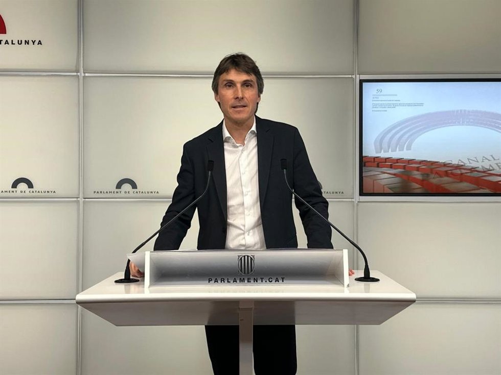El portavoz de Junts en el Parlament, Salvador Vergés