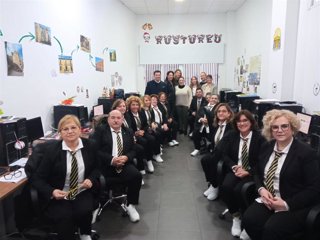 Alumnado del programa Empleo y Formación en Rus