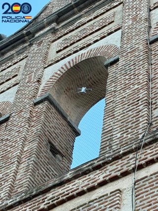 Imagen del dron accidentado.