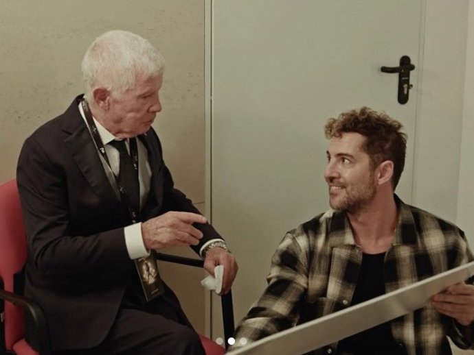 David Bisbal y su padre, José Bisbal, en una imagen compartida por el artista en su cuenta de Instagram