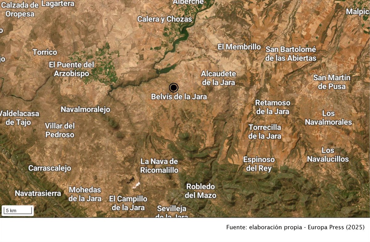 Rescatada una mujer tras quedar atrapada en su coche por la crecida del arroyo Tamujoso en Belvís de la Jara