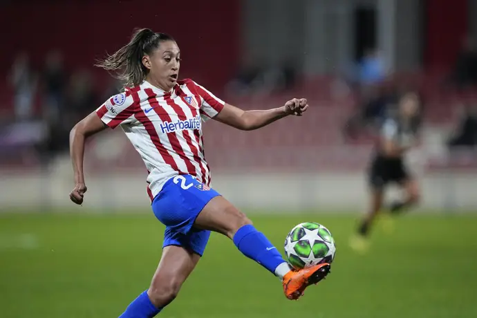 Fiamma Benítez en un partido de la UEFA Women’s Champions League.