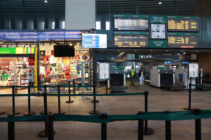 Imagen del vestíbulo de la estación de Santa Justa de Sevilla.