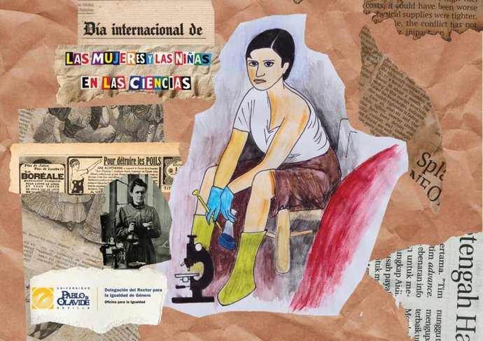 Imagen del cartel ganador que ilustra la campaña del 11F en la UPO.