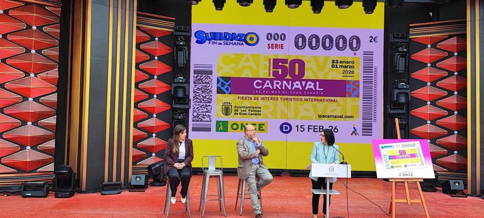 El Cupón Fin de Semana de la ONCE celebra el 50 aniversario del Carnaval de Las Palmas de Gran Canaria