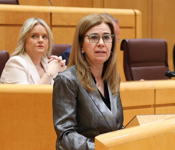 Archivo - La senadora del PP, Teresa Ruiz-Sillero, durante un pleno en el Senado.