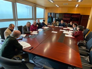 Daniel Sánchez en la reunión de coordinación del Proyecto Singular del Sector Naval.