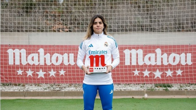 La portera del Real Madrid Misa Rodríguez, elegida Jugadora Cinco Estrellas de enero.