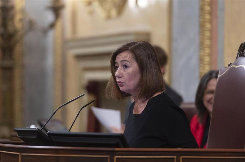 Archivo - La presidenta del Congreso, Francina Armengol, durante una sesión plenaria, en el Congreso de los Diputados, a 22 de octubre de 2024, en Madrid (España).
