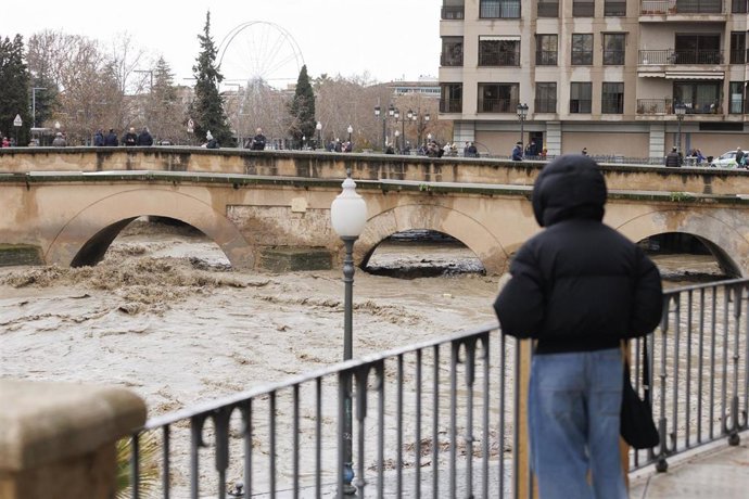 Río Genil a su paso por Granada el pasado 5 de febrero