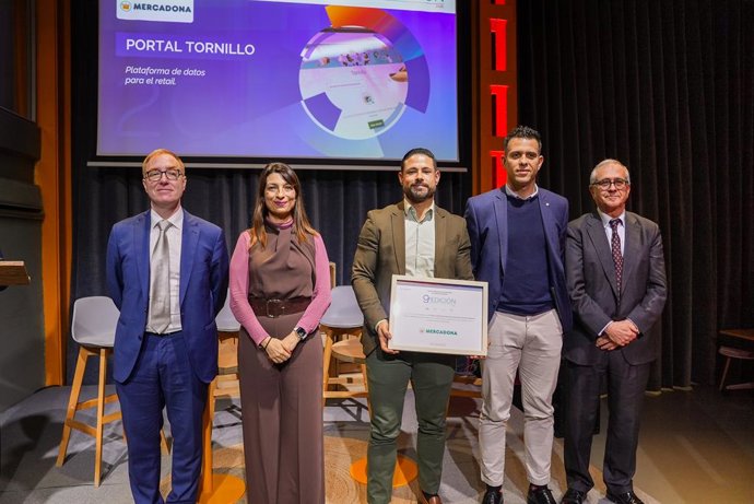 Mercadona, premiada por su 'Portal Tornillo', una plataforma que ahorra 6 millones al año