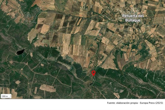 La interrupción del tráfico se ha producido en las inmediaciones del Área Recreativa de Retuerta.