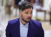Foto: Rufián ve "un paso" la reedición de Sumar, pero apuesta por una alianza más amplia sin diluir siglas ni independentismos