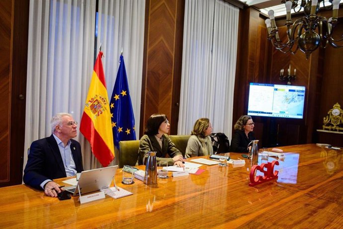 La ministra de Ciencia, Innovación y Universidades, Diana Morant, preside la reunión de coordinación del Grupo de Asesoramiento de Desastres y Emergencias (GADE) del Consejo Superior de Investigaciones Científicas (CSIC)