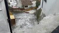 Las borrascas ocasionan daños en la calzada romana de Ubrique (Cádiz), que mantiene nivel 1 de emergencia