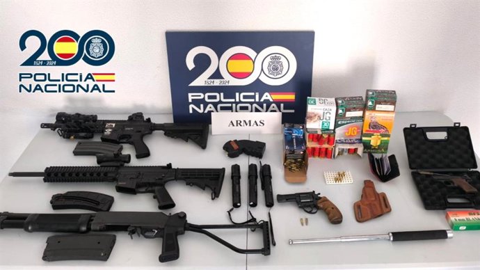 Armes intervingudes per la Policia Nacional en l'operació