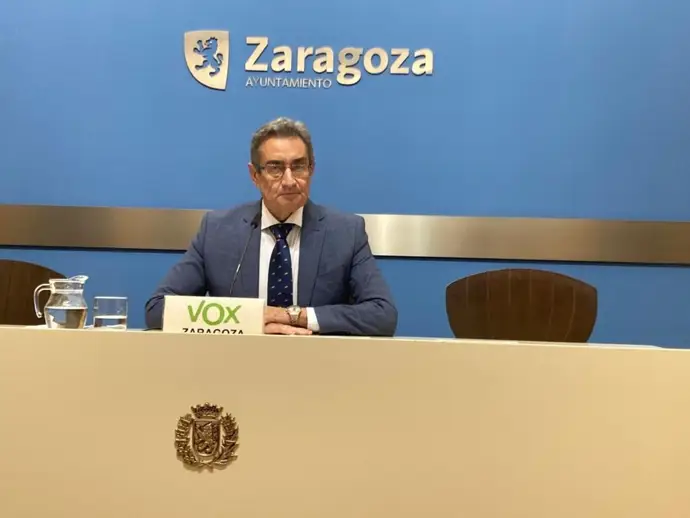 Julio Calvo, portavoz de VOX en el Ayuntamiento de Zaragoza