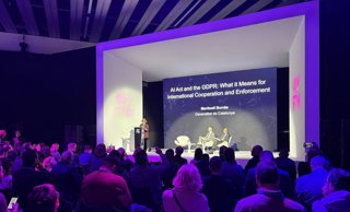 Archivo - Meritxell Borràs durante su intervención en un panel del MWC en 2025