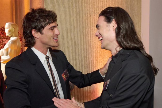 Jacob Elordi and Oliver Laxe at the Oscar Nominee Luncheon held in the International Ballroom at the Beverly Hilton