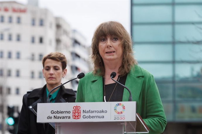 Archivo - La vicepresidenta y consejera de Memoria y Convivencia, Acción Exterior y Euskera del Gobierno foral, Ana Ollo