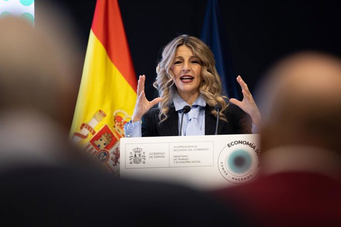 Archivo - La líder de Sumar i vicepresidenta del Govern central, Yolanda Díaz