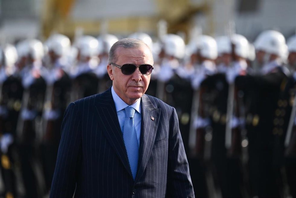 Archivo - El presidente turco, Recep Tayyip Erdogan, en un acto militar en Turquía.