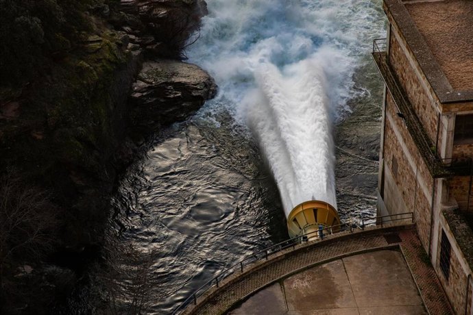 La presa de Puentes Viejas, a 30 de enero de 2026, en Madrid (España).