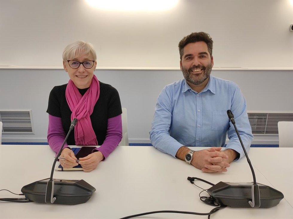 Archivo - Arantza González y Víctor Lasa de Elkarrekin Donostia.
