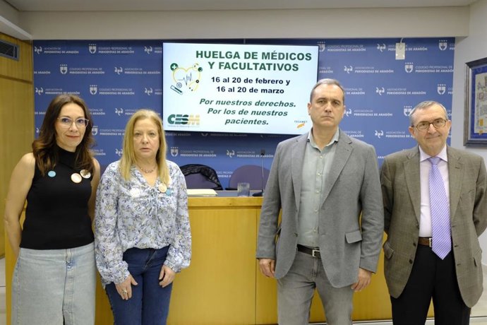 Representantes de los sindicatos médicos.