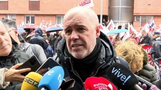 El secretario general de CCOO, Unai Sordo, en Valladolid.