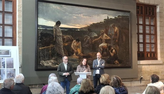 Presentación de la restauración de 'Rea Silvia'.